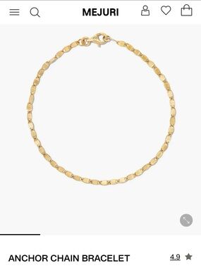 MEJURI ANCHOR CHAIN BRACELET
